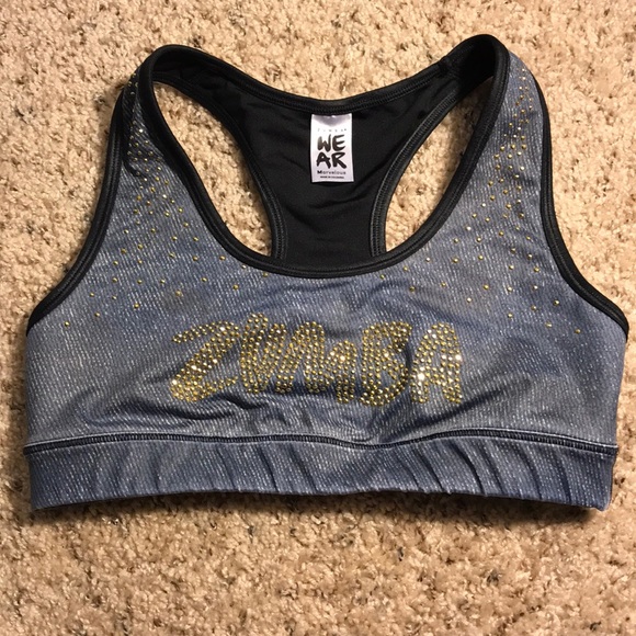 bedazzled sports bra